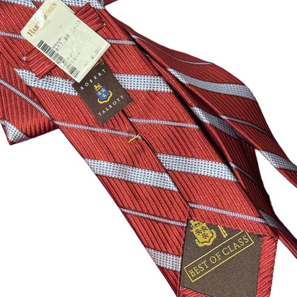 ELEGANT AND CLASSIC ROBERT TALBOT MEN'S TIE - 100% SILK - NEW WITH TAG - Picture 2 of 6